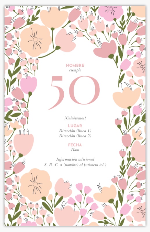 Un flores trigésimo diseño rosa gris para Cumpleaños