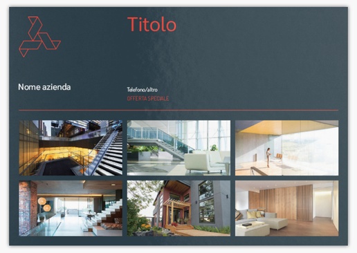 Anteprima design per Galleria di design: cartoline promozionali per settore immobiliare, A5 (148 x 210 mm)