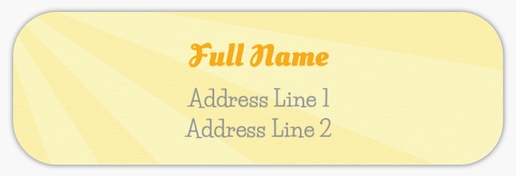 Design Preview for Child Birthday Return Address Labels Templates, White Paper