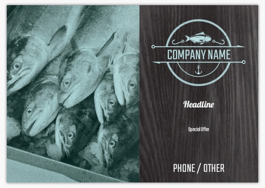 Design Preview for Design Gallery: Fish Markets Postcards, A5 (148 x 210 mm)