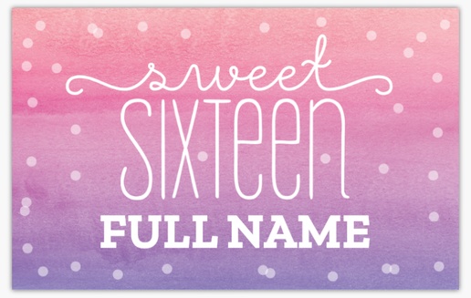 Design Preview for Sweet 16 Vinyl Banners Templates, 2.5' x 4' Indoor vinyl Single-Sided