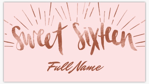 A sweet sixteen copper gray pink design for Sweet 16