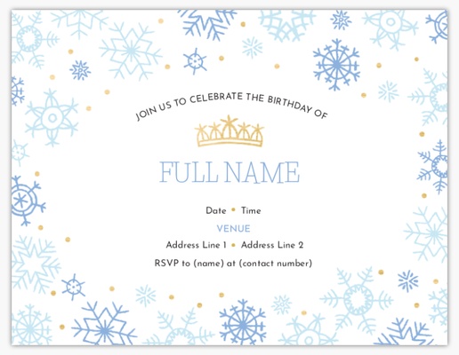 A crown wintry gray design for Events