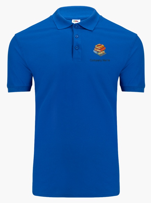 Design Preview for Design Gallery: News & Books Fruit of the Loom® Polo Shirt