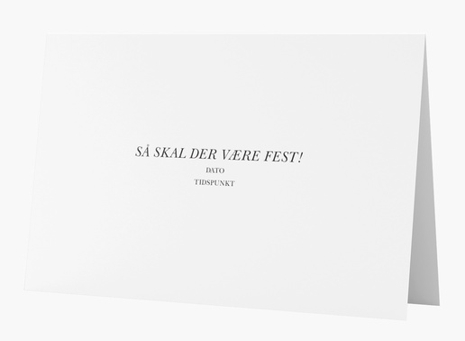 Forhåndsvisning af design for Designgalleri: Invitationer og kort, Tosidet 18.2 x 11.7 cm