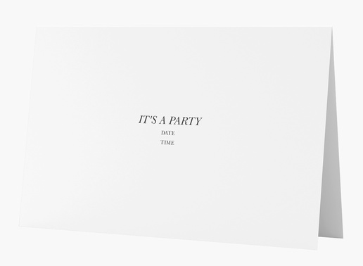 Design Preview for Invitations Templates & Designs, Folded 18.2 x 11.7 cm