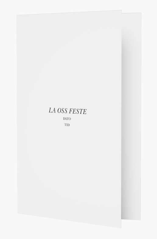 Forhåndsvisning av design for Designgalleri: Invitasjoner og kort, Dobbelt 18.2 x 11.7 cm