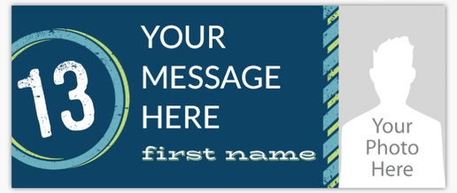 Design Preview for Milestone Birthday Vinyl Banners Templates, 2.5' x 6' Indoor vinyl Single-Sided