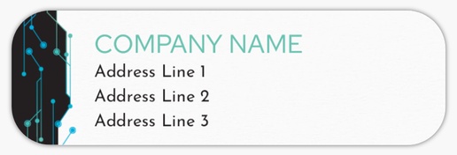 Design Preview for Management Information Systems Return Address Labels Templates, White Paper
