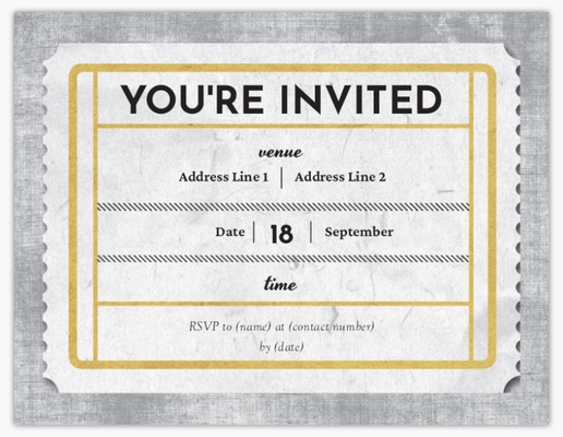 Design Preview for Design Gallery: Business Invitations & Announcements, 5.5" x 4" Flat