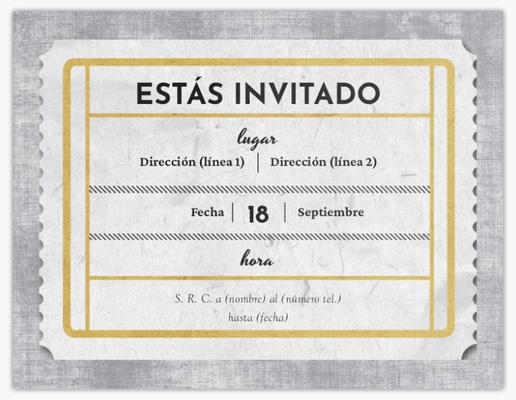 Vista previa del diseño de Galería de diseños de tarjetas e invitaciones, Plano 13,9 x 10,7 cm