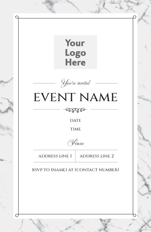 Design Preview for Design Gallery: Traditional & Classic Invitations & Announcements, 4.6” x 7.2” Flat