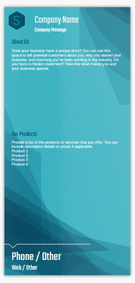 Design Preview for Design Gallery: Web Design & Hosting Postcards, DL (99 x 210 mm)