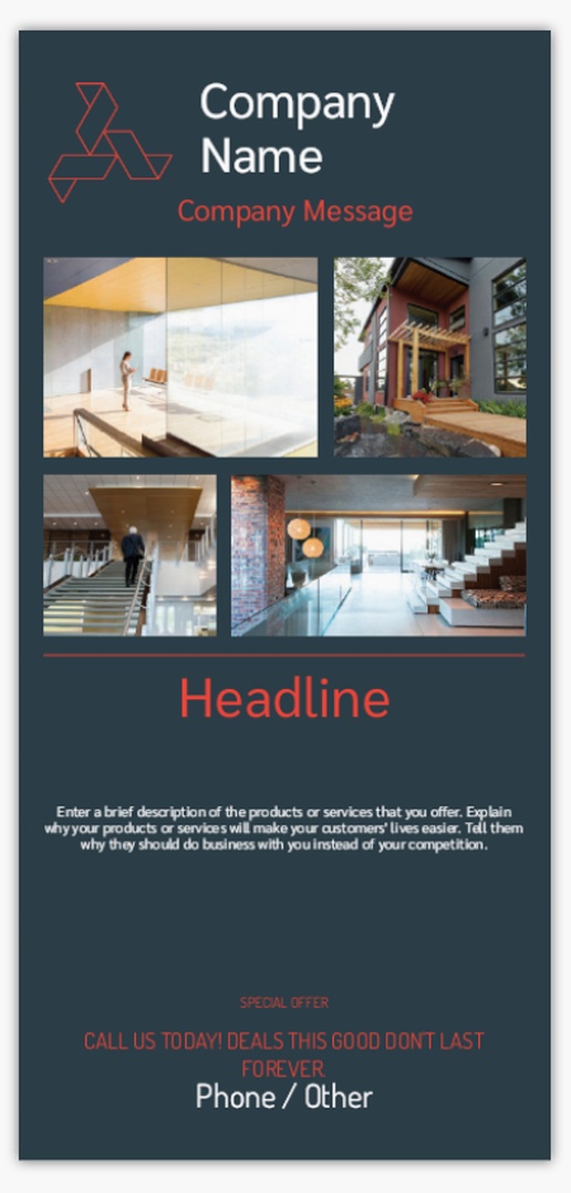 Design Preview for Design Gallery: Real Estate Development Postcards, DL