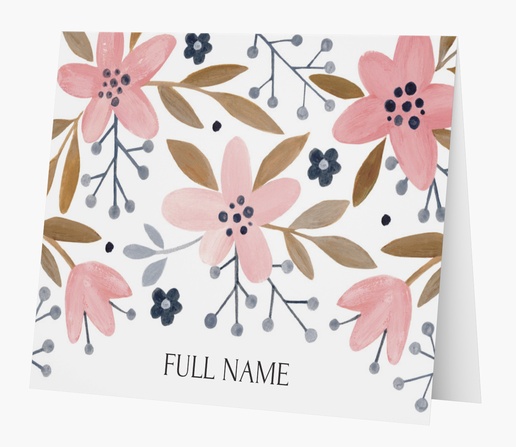A flowers botanical white pink design for Theme