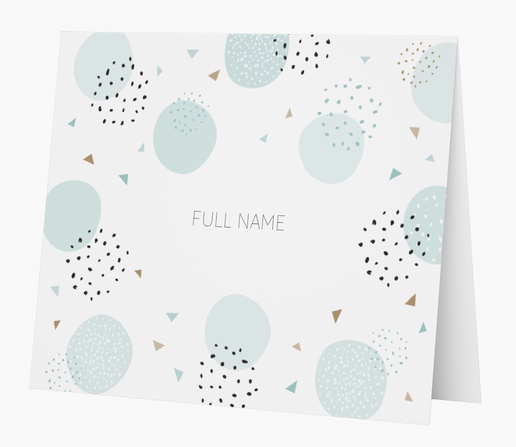 A whimsical kid's stationery gray blue design for Theme