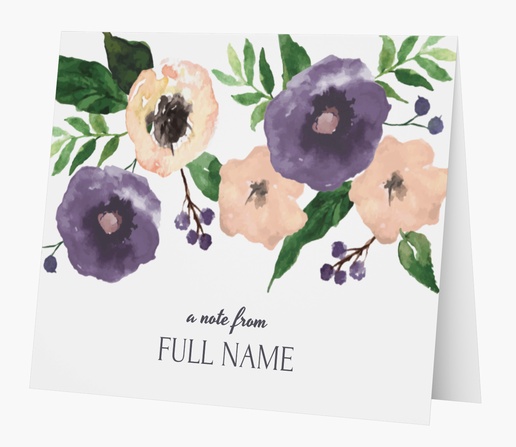 A personal stationery botanical gray design for Theme