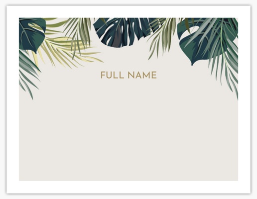 A nature palm leaves gray white design
