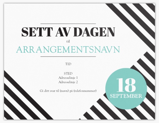 Forhåndsvisning av design for Designgalleri: Bedrift Invitasjoner og kort, Ensidig 14 x 10,1 cm
