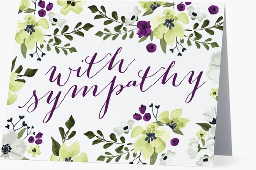 A floral lettering purple cream design for Theme