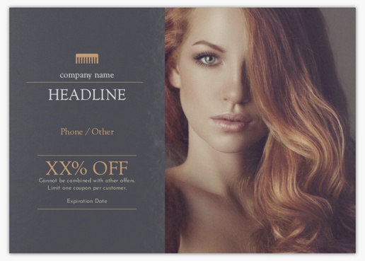 Design Preview for Design Gallery: Hair Salons Postcards, A6 (105 x 148 mm)