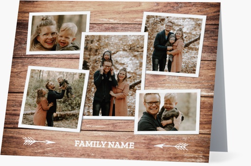 A family family stationery cream gray design with 5 uploads