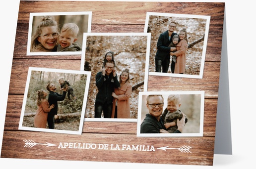 Un familia papelería familiar diseño crema gris con 5 imágenes