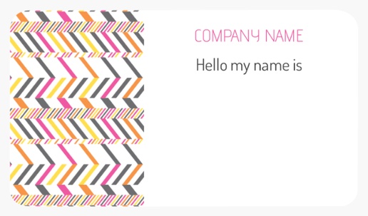 Design Preview for Design Gallery: Bold & Colorful Name Tags