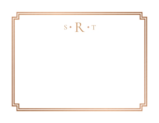 Designvorschau für Designgalerie: Grußkarten Monogramme, Flach 13,9 x 10,7 cm