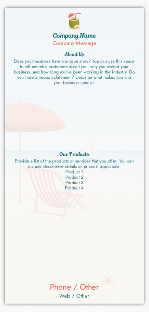 Design Preview for Postcard Templates and Designs, DL