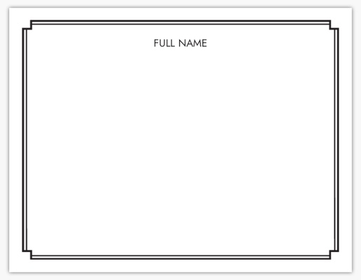Design Preview for Legal Personalized Note Cards Templates, Flat 5.5" x 4"