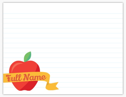 Design Preview for Design Gallery: Education & Child Care Personalized Note Cards, Flat 5.5" x 4"