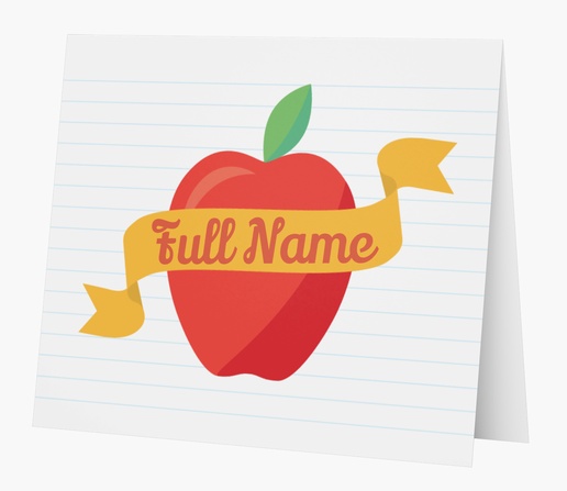 Design Preview for Education & Child Care Personalized Note Cards Templates, Folded 5.5" x 4"