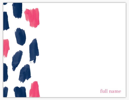 A paint strokes personal blue pink design for Theme