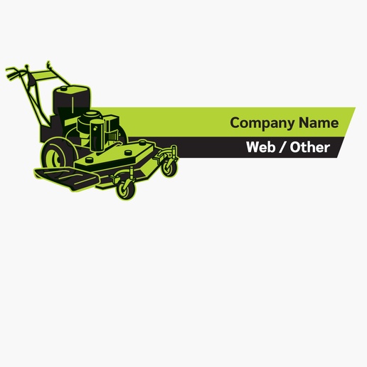 A landscaping landscaper yellow gray design