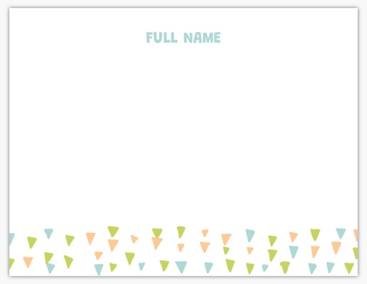 A triangles personal stationery yellow brown design for Theme