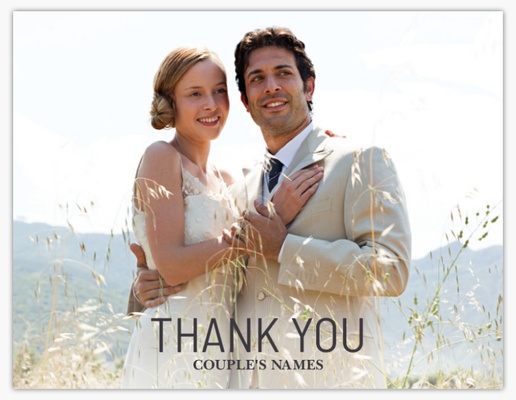 A thank you marriage white gray design for Photo