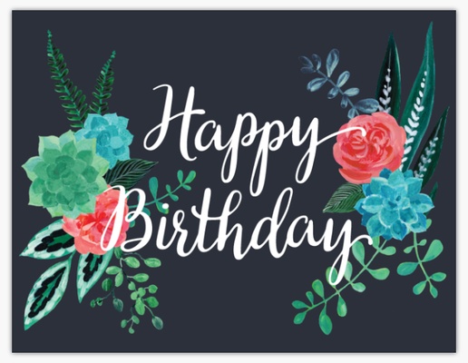 A birthday typography gray green design for Adult Birthday