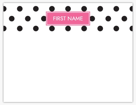 A black and white dots white pink design for Theme