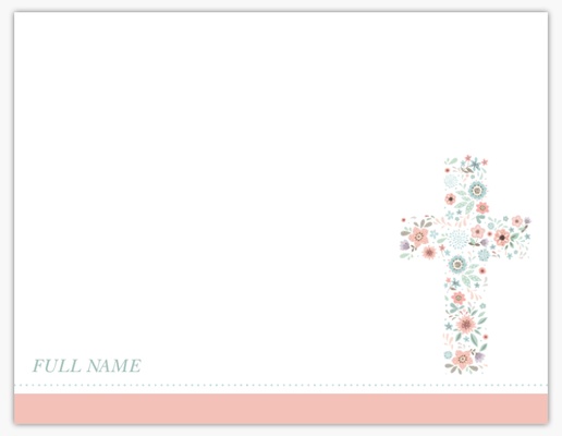 A cross stationary pink gray design for Religious
