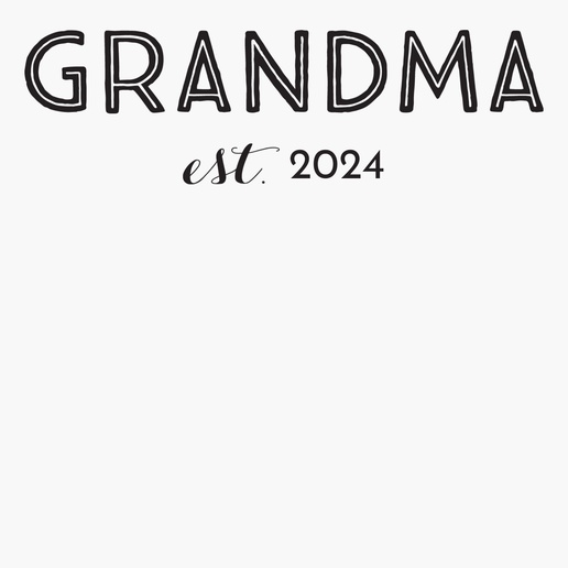 A granny grandparent black design for Baby