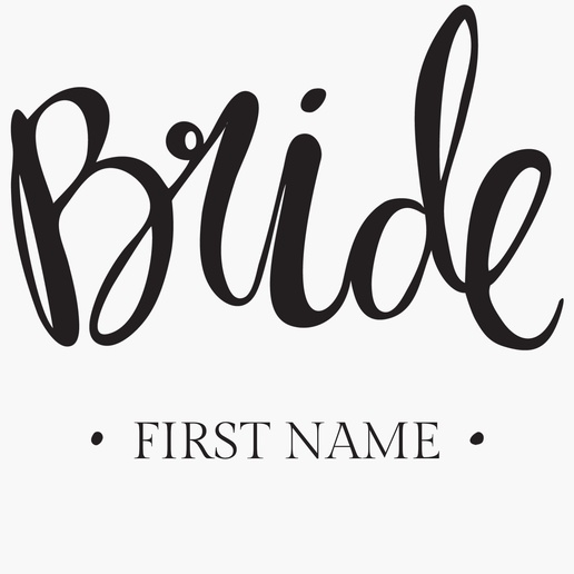 A bride wedding black design for Wedding