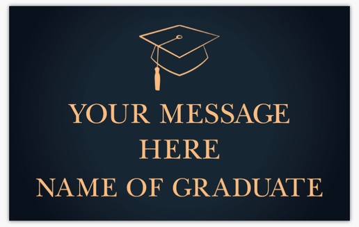 Design Preview for Design Gallery: Personalized Graduation Banners, 2.5' x 4' Indoor vinyl Single-Sided