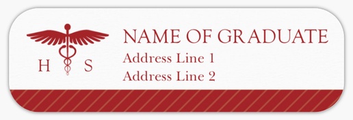 Design Preview for Health & Wellness Return Address Labels Templates, White Paper