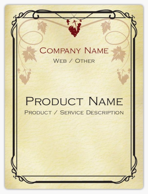 Design Preview for Conservative Product Labels on Sheets Templates, 3" x 4" Rounded Rectangle