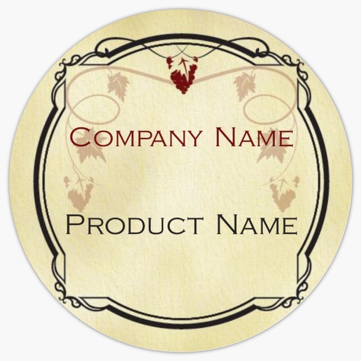 Design Preview for Agriculture & Farming Product Labels on Sheets Templates, 1.5" x 1.5" Circle