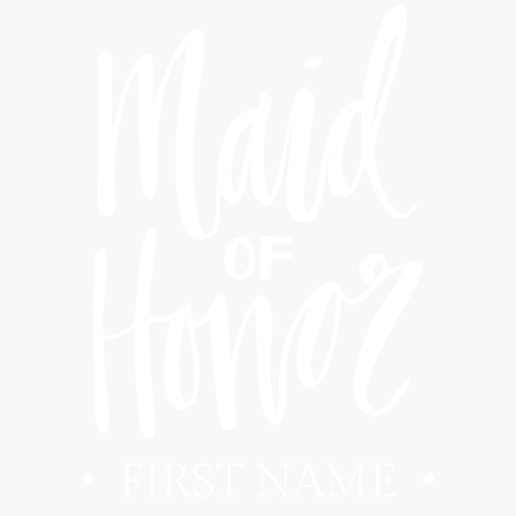 A maid of honor bridal party cream design for Events