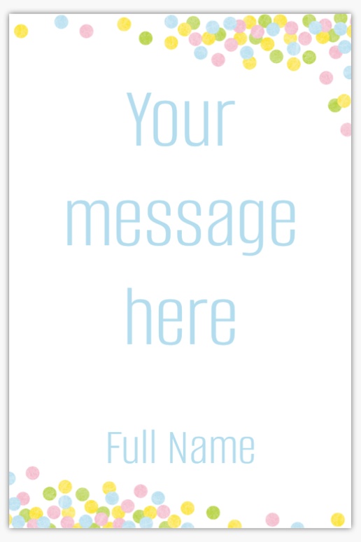 Design Preview for Baby Shower Vinyl Banners Templates, 4' x 6' Indoor vinyl Single-Sided