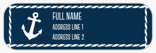 Design Preview for Design Gallery: Boats & Maritime Return Address Labels, White Paper