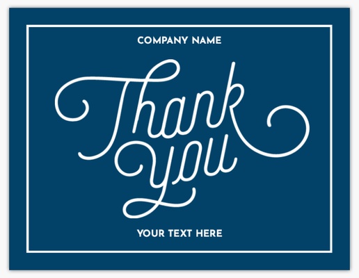 A company thank you business blue white design for Occasion